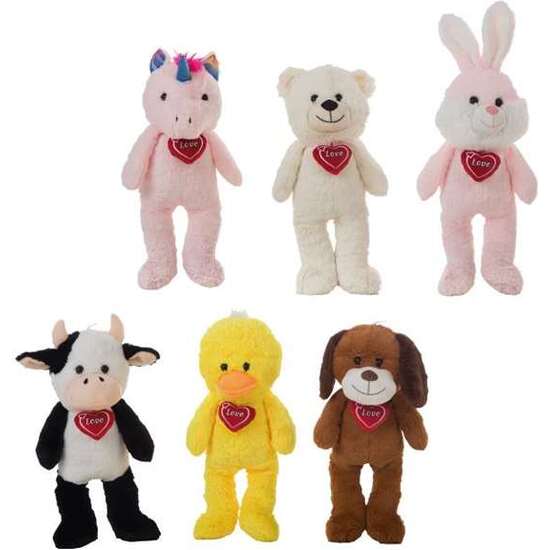 PELUCHE ANIMALES LUCKY 52 CM 6 MOD SURTIDOS CON CORAZÓN. - MODELOS SURTIDOS image 2