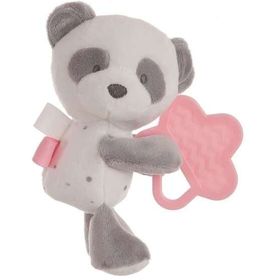 BABY PANDA ROSA CON MORDEDOR 20 CM image 0