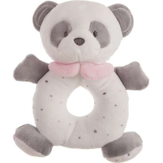 SONAJERO PELUCHE BABY PANDA ROSA 20 CM image 0