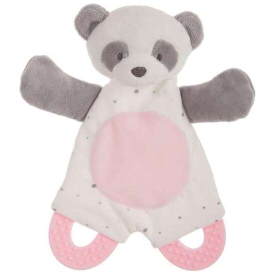 DOU-DOU BABY PANDA ROSA SONAJERO-CELOFAN-MORDEDORES20CM image 0