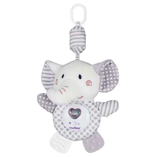 COLGANTE CUNA CORAZON LUMINOSO/ MUSICAL ELEFANTE 35 CM image 0