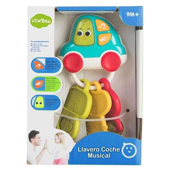 LLAVERO COCHE MUSICAL LUCES CON CAJA 10X7X18 image 0