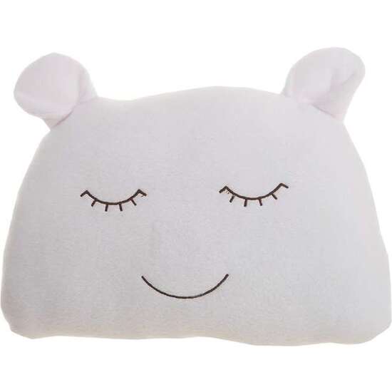 COJÍN/PARACHOQUES CUNA OSO POLAR BLANCO 35 X 29 CM image 0