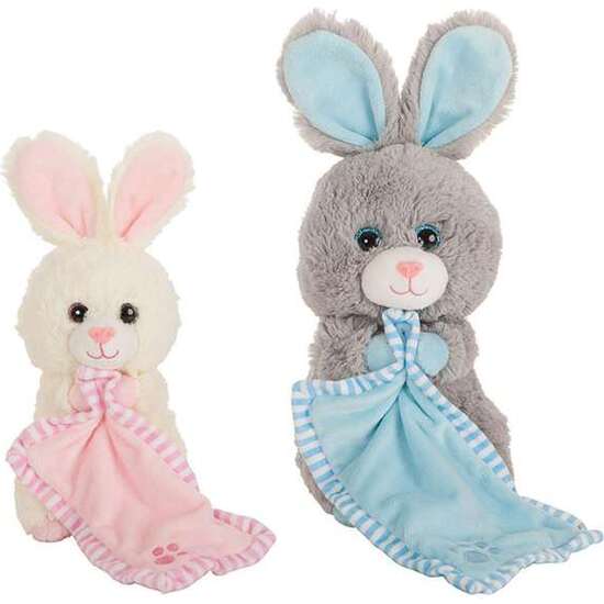 CONEJITA ROSA Y PERRITO AZUL 30 CM DOU-DOU image 0