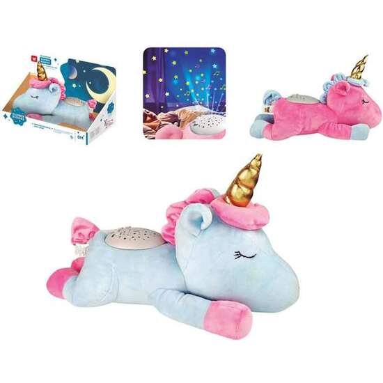 PELUCHE PROYECTOR MUSICAL UNICORNIO, CON LUCES Y SONIDOS 345X155X20CM - MODELOS SURTIDOS image 0