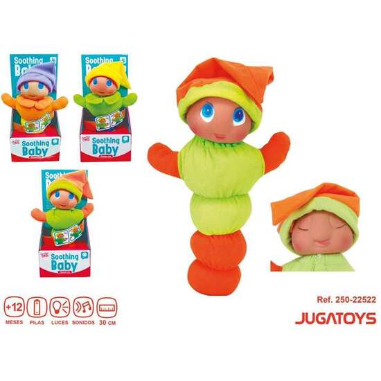 MUÑECO GUSANO CON LUZ Y SONIDOS 30CM - MODELOS SURTIDOS image 1