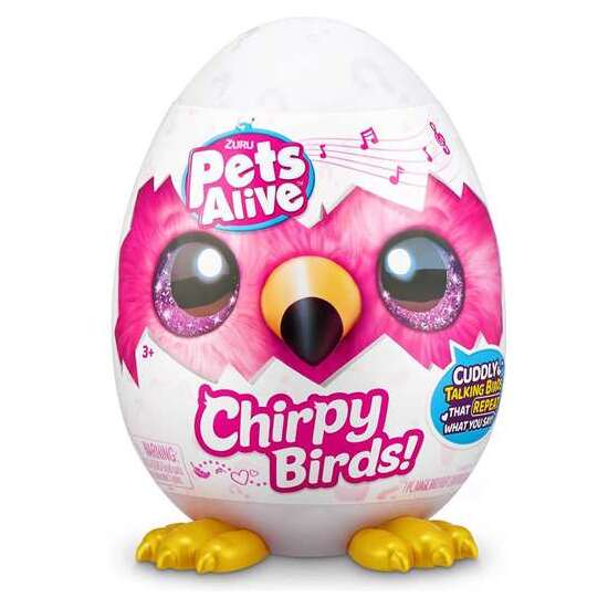 HUEVO SORPRESA PETS ALIVE CHIRPY BIRDS, 23 CM - MODELOS SURTIDOS image 0