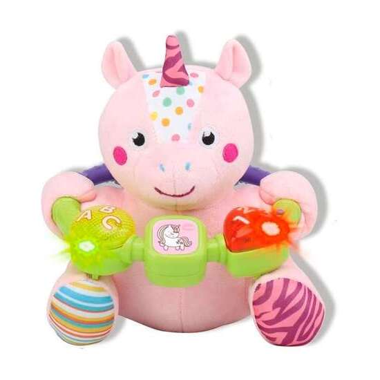 PELUCHE UNICORNIO MUSICAL 20 CM CON LUCES Y ACTIVIDADES image 0