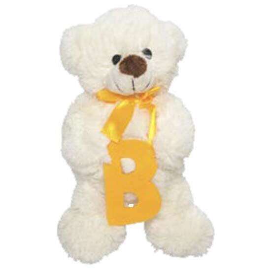 PELUCHE OSITO LETRA B 23CM. image 2
