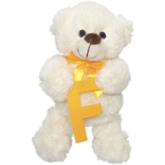 PELUCHE OSITO LETRA F 23CM. image 0