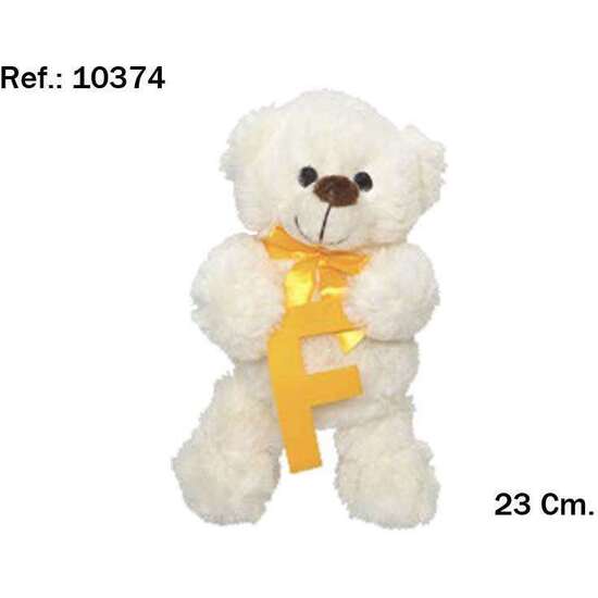 PELUCHE OSITO LETRA F 23CM. image 1