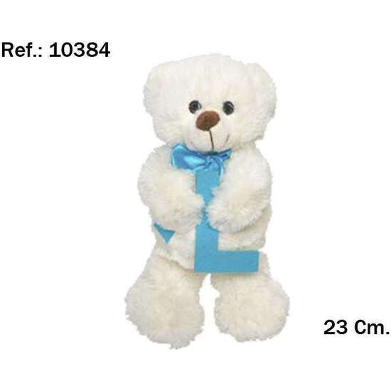PELUCHE OSITO LETRA L 23CM. image 1