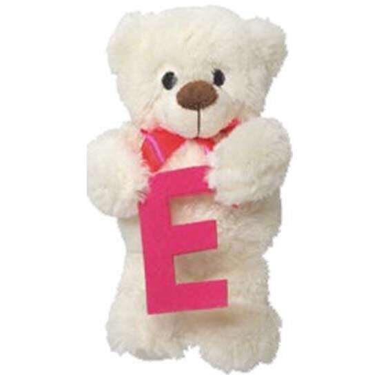 PELUCHE OSITO LETRA E 23CM. image 0