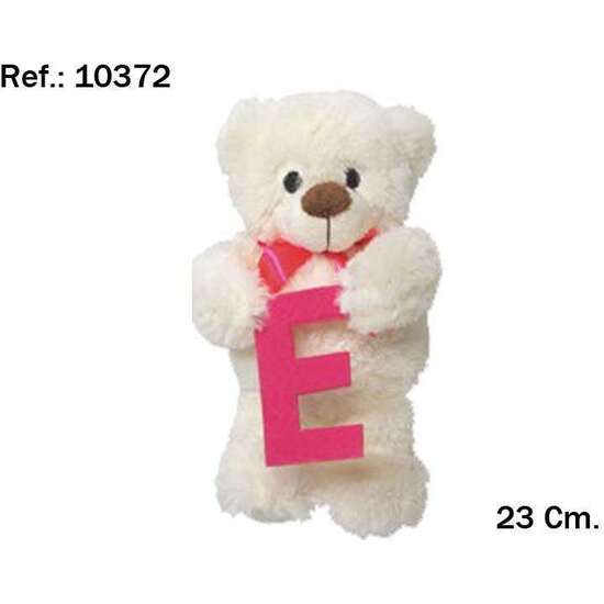 PELUCHE OSITO LETRA E 23CM. image 1