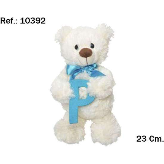 PELUCHE OSITO LETRA P 23CM. image 1