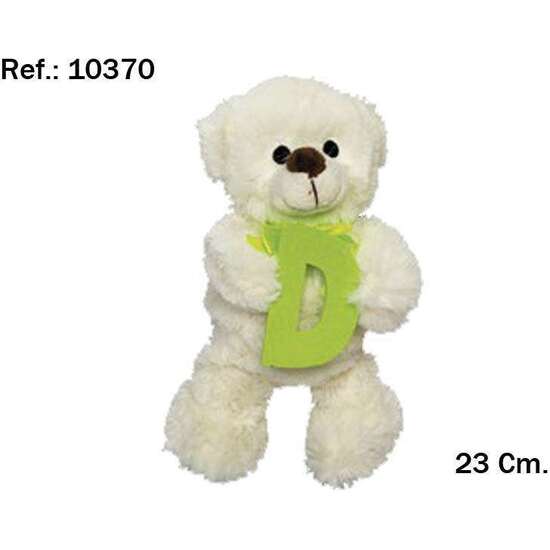 PELUCHE OSITO LETRA D 23CM. image 1