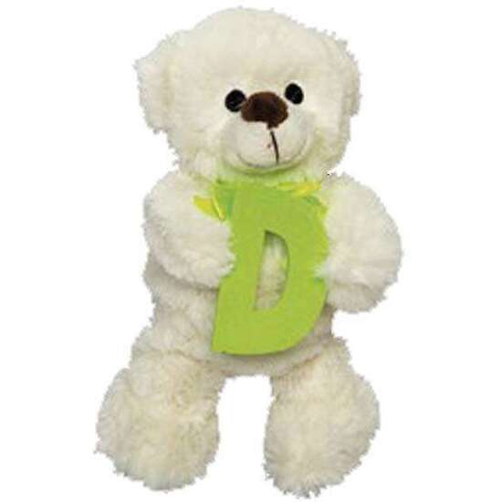 PELUCHE OSITO LETRA D 23CM. image 2