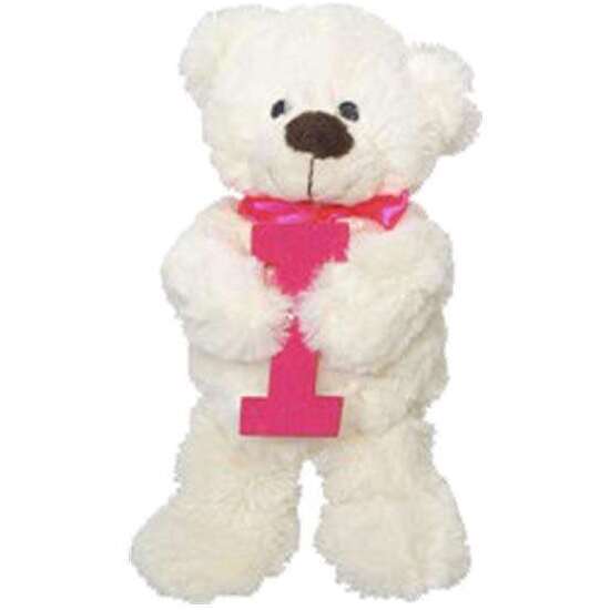 PELUCHE OSITO LETRA I 23CM. image 2