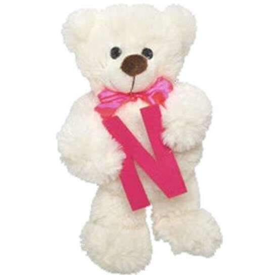 PELUCHE OSITO LETRA N 23CM. image 0