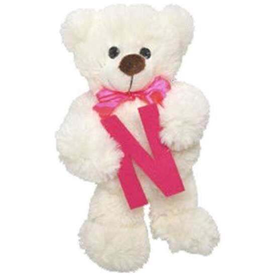 PELUCHE OSITO LETRA N 23CM. image 2