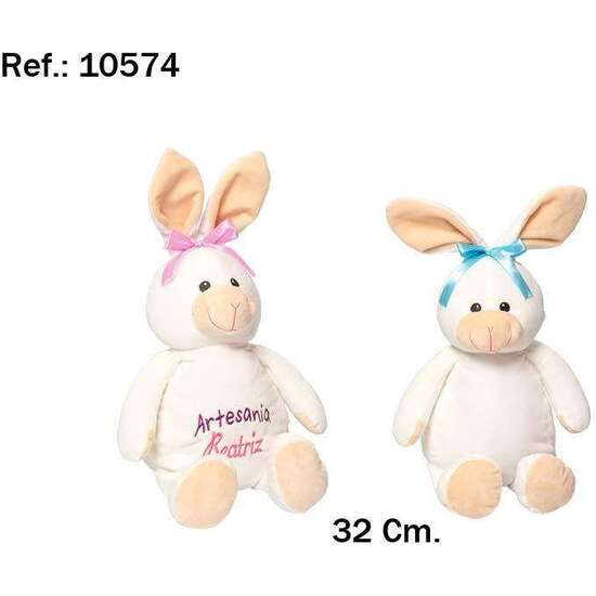 PELUCHE CONEJO BLANCO 32X17X25 CM - MODELOS SURTIDOS image 1