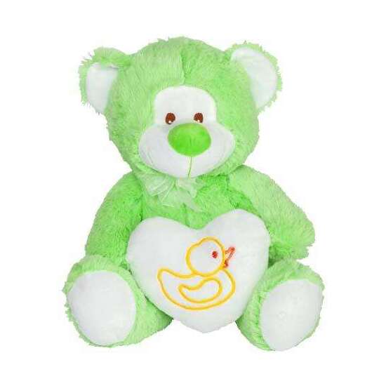 PELUCHE OSO VERDE CORAZON 30 CM. image 0