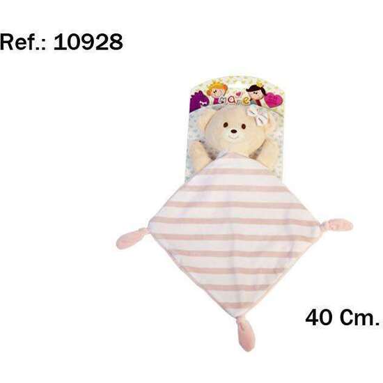 GASITA OSITO RAYAS ROSA 40 CM. image 1