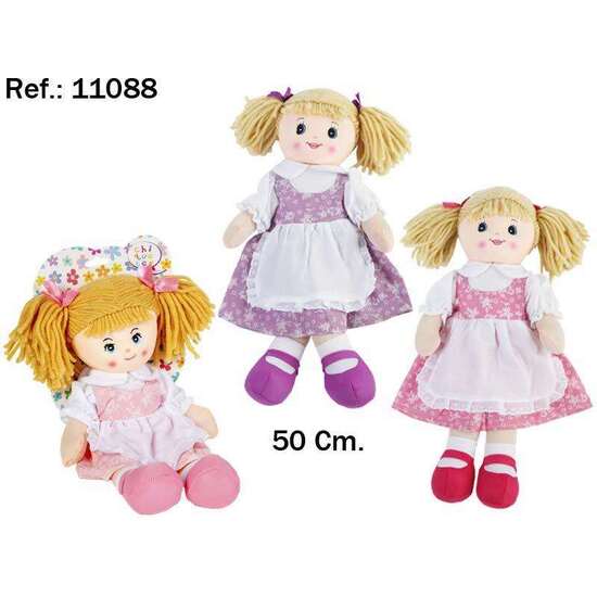 PELUCHE MUÑECAS ROSA CAMPERAS 50 CM. - MODELOS SURTIDOS image 5