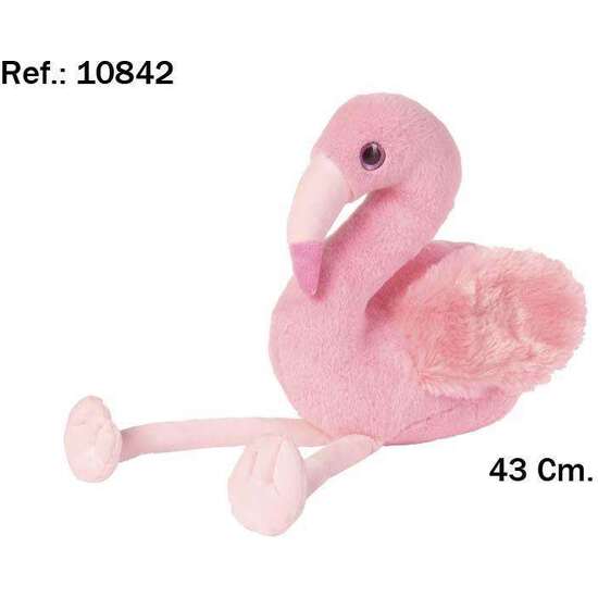 PELUCHE FLAMENCO CON CORAZÓN 43 CM. image 1