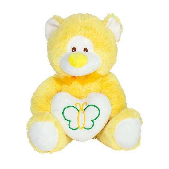PELUCHE OSO AMARILLO CORAZON 30 CM image 0