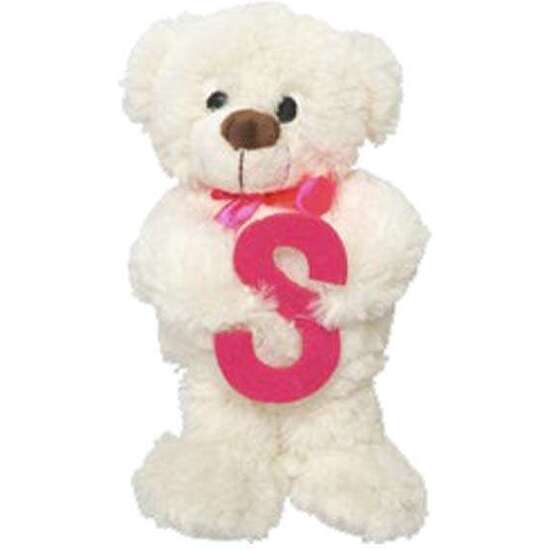 PELUCHE OSITO LETRA S 23CM. image 0