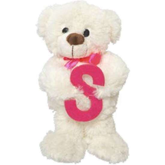 PELUCHE OSITO LETRA S 23CM. image 2