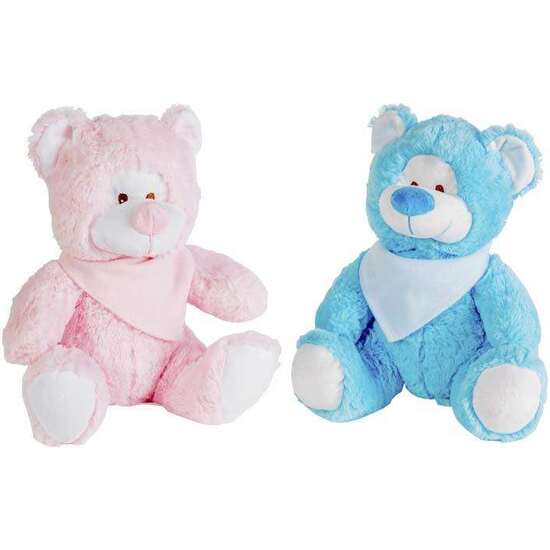 PELUCHE OSO AZUL O ROSA 30 CM. - MODELOS SURTIDOS image 0
