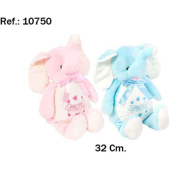 PELUCHE ELEFANTE BORDADO ABRACITOS 32 CM - MODELOS SURTIDOS image 1