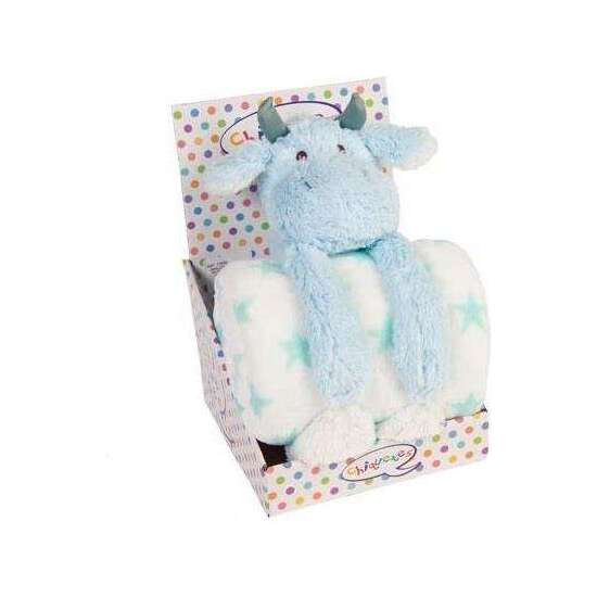 PELUCHE VACA, CORDERO Y RATA SENTADO CON MANTA 28 CM - MODELOS SURTIDOS image 3
