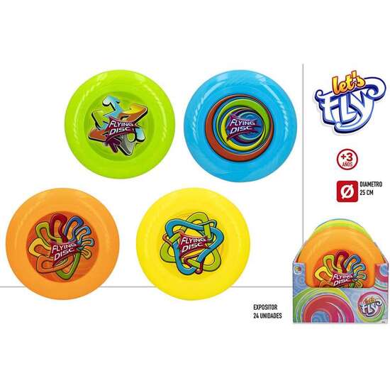 DISCO VOLADOR LETS FLY 25CM - MODELOS SURTIDOS image 0
