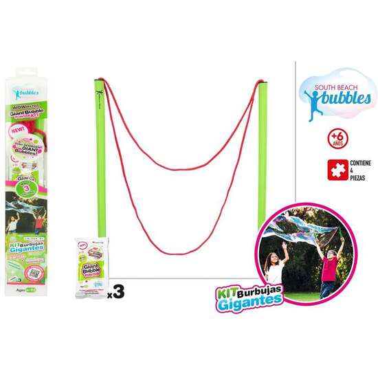 KIT POMPAS GIGANTES CON 3 SOBRES DE JABON image 2