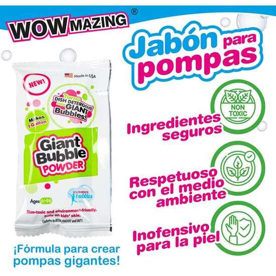 KIT POMPAS GIGANTES CON 3 SOBRES DE JABON image 4