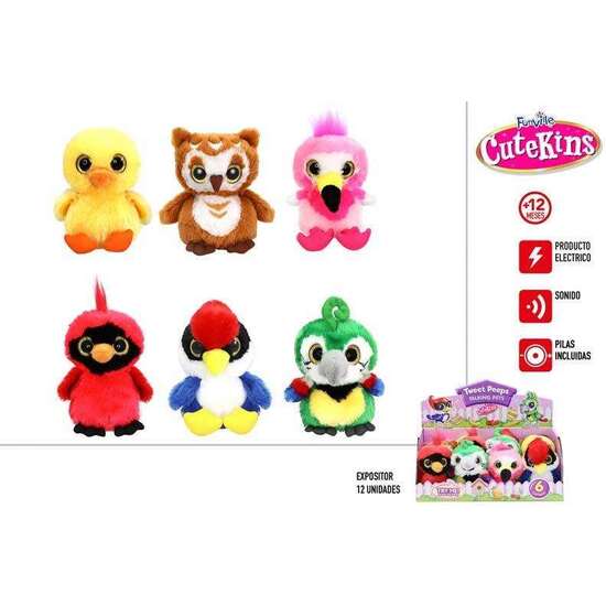 PELUCHE CUTEKINS PAJARITOS CON SONIDOS - MODELOS SURTIDOS image 5