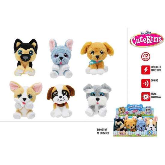 PELUCHE CUTEKINS PERRITOS CON SONIDOS - MODELOS SURTIDOS image 0
