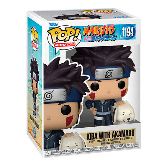 FIGURA POP NARUTO SHIPPUDEN KIBA WITH AKAMARU image 1