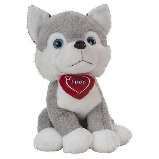 PELUCHE HUSKY CORAZÓN 36 CM image 0