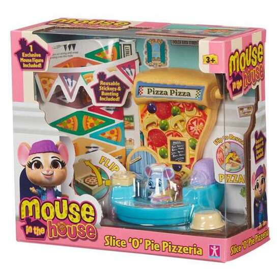 PIZZERIA DE REGIE MOUSE IN THE HOUSE CON FIGURA Y ACCESORIOS. 17,5X16X7,5 CM image 3