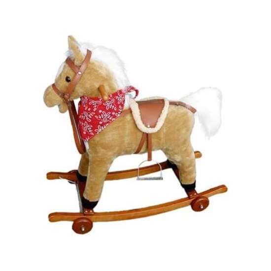 CABALLO BALANCÍN CON RUEDAS, SONIDOS Y MOVIMIENTO 77X72 CM - MODELOS SURTIDOS image 0