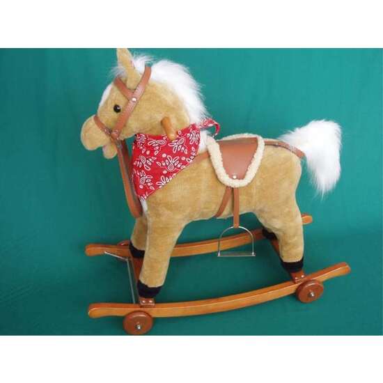 CABALLO BALANCÍN CON RUEDAS, SONIDOS Y MOVIMIENTO 77X72 CM - MODELOS SURTIDOS image 1