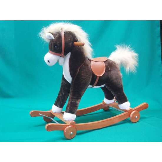 CABALLO BALANCÍN CON RUEDAS, SONIDO Y MOVIMIENTOS 74X63 CM - MODELOS SURTIDOS image 0