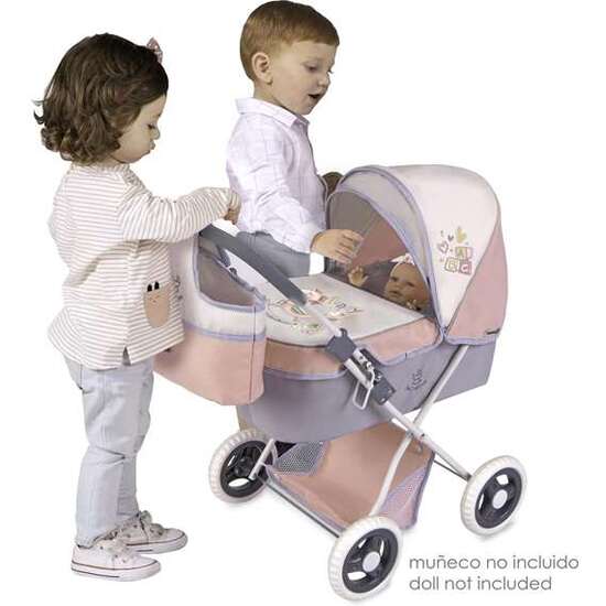 COCHE DE MUÑECA PLEGABLE FUNNY 3X1 PARA MUÑECAS DE HASTA 48 CM.70X41X62 CM image 1