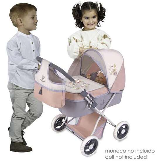 COCHE DE MUÑECA PLEGABLE FUNNY 3X1 PARA MUÑECAS DE HASTA 48 CM.70X41X62 CM image 2