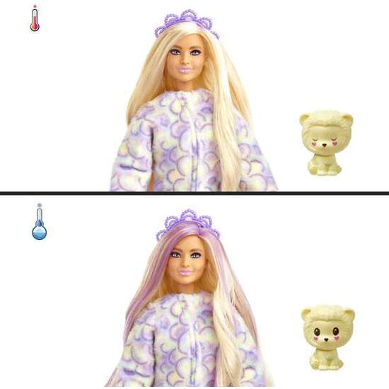 MUÑECA BARBIE CUTIE REVEAL SERIE AMIGOS DE LA JUNGLA LEÓN image 2