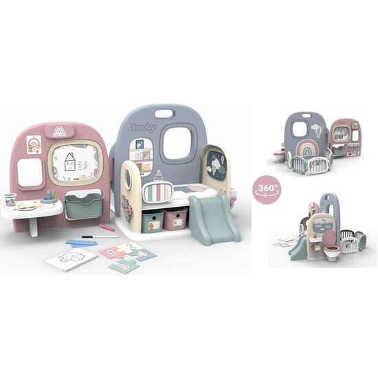 GUARDERÍA BABY CARE PARA TUS MUÑECOS BEBÉ CON 5 AREAS DE JUEGO Y 27 ACCESORIOS. 51X107,9X77,9 CM image 0